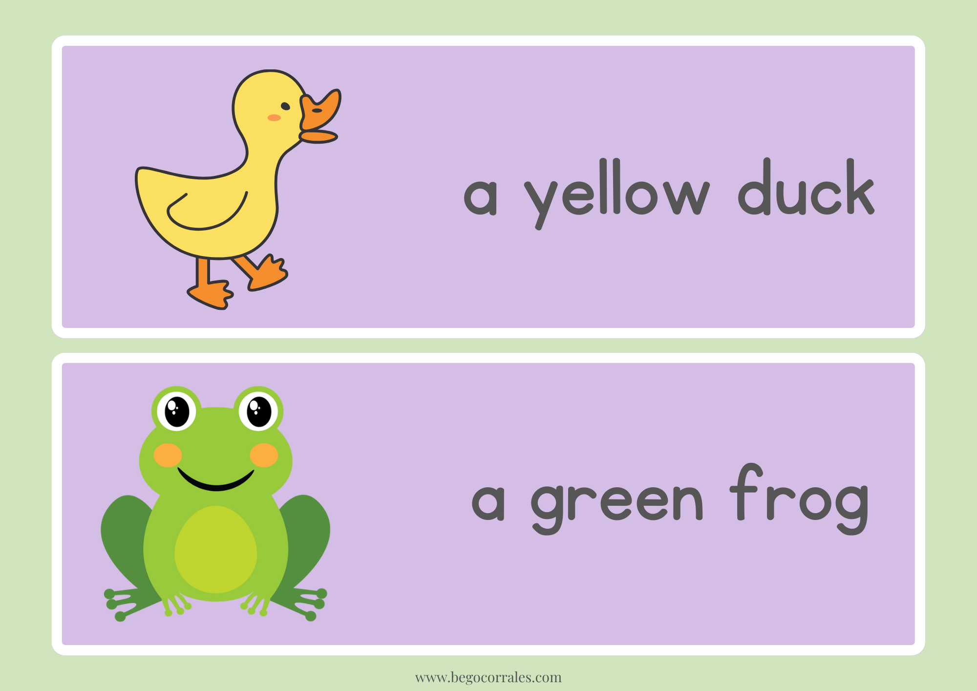 Brown bear word cards