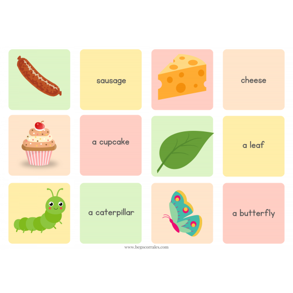 The very hungry caterpillar memory cards