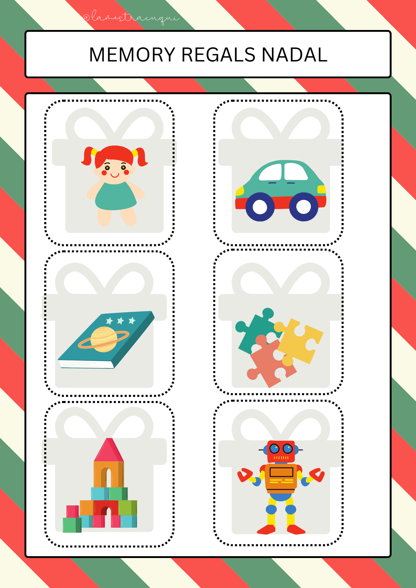 Memory mágico regalos de navidad