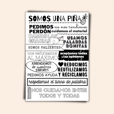 LÁMINA "SOMOS UNA PIÑA"
