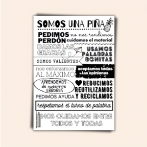 LÁMINA "SOMOS UNA PIÑA"