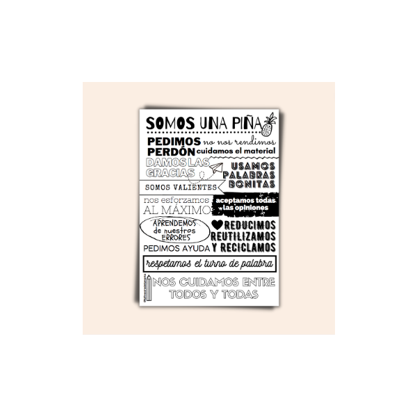LÁMINA "SOMOS UNA PIÑA"