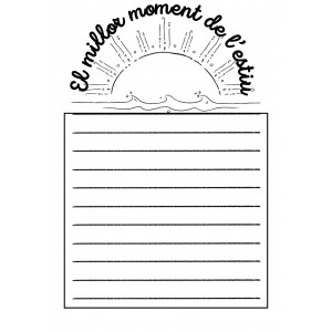 Fitxa inci de curs: El millor moment de l'estiu
