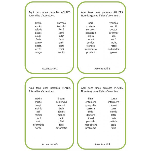 Accentuació - Activitats autocorregibles