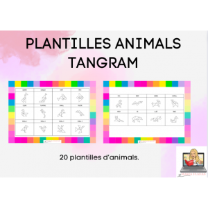 PLANTILLES ANIMALS. TANGRAM. 20 ANIMALS.