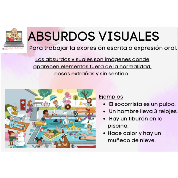 ABSURDOS VISUALES. MATERIAL PARA TRABAJAR LA EXPRESIÓN ORAL Y ESCRITA