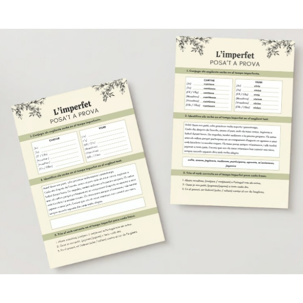 L'imperfet: Activitats