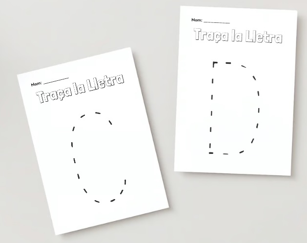 Traça les lletres de l'alfabet