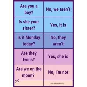 Linking questions and short answers - Present Simple