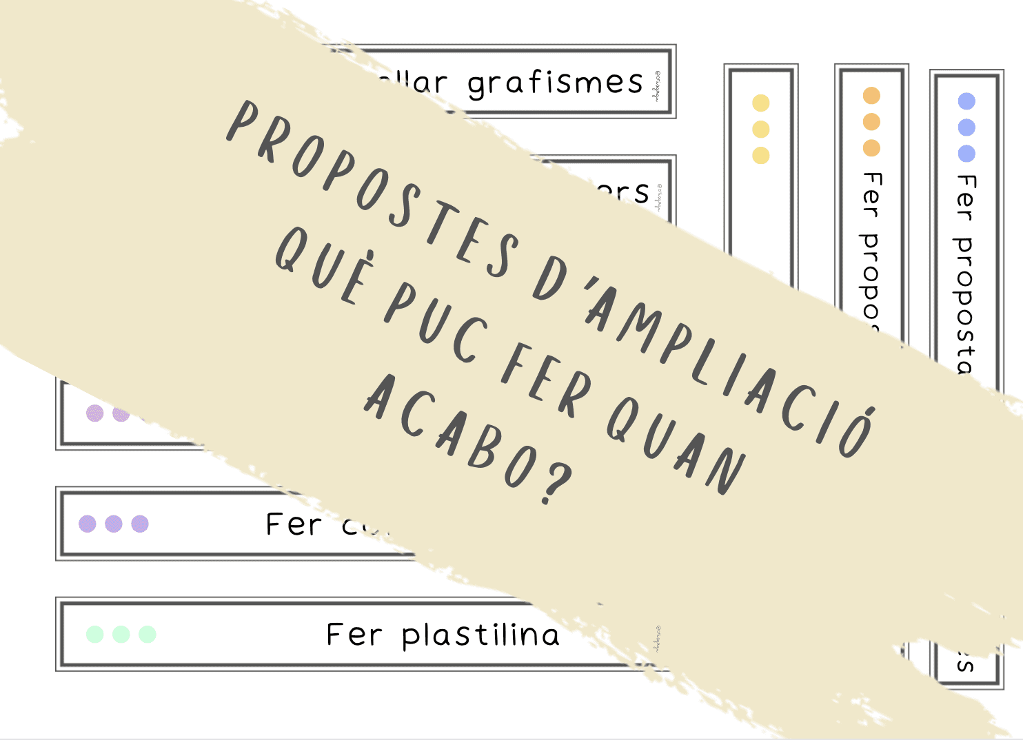 Propostes d'ampliació per quan acaben