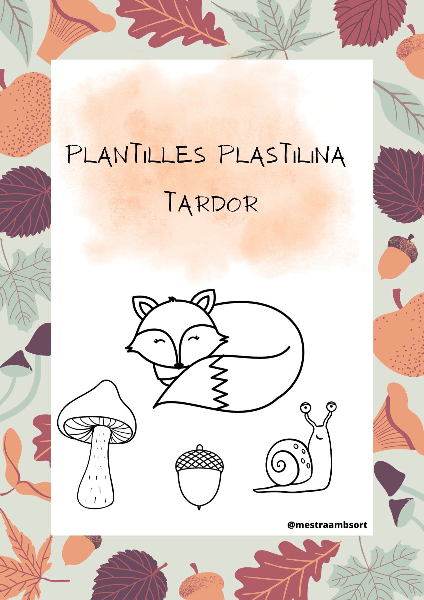 Plantilles plastilina tardor
