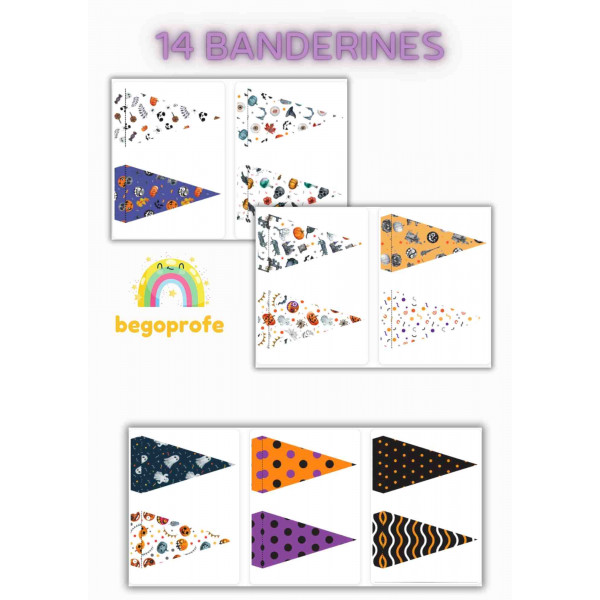 Banderines de Halloween | Manualidades de Halloween | Samaín