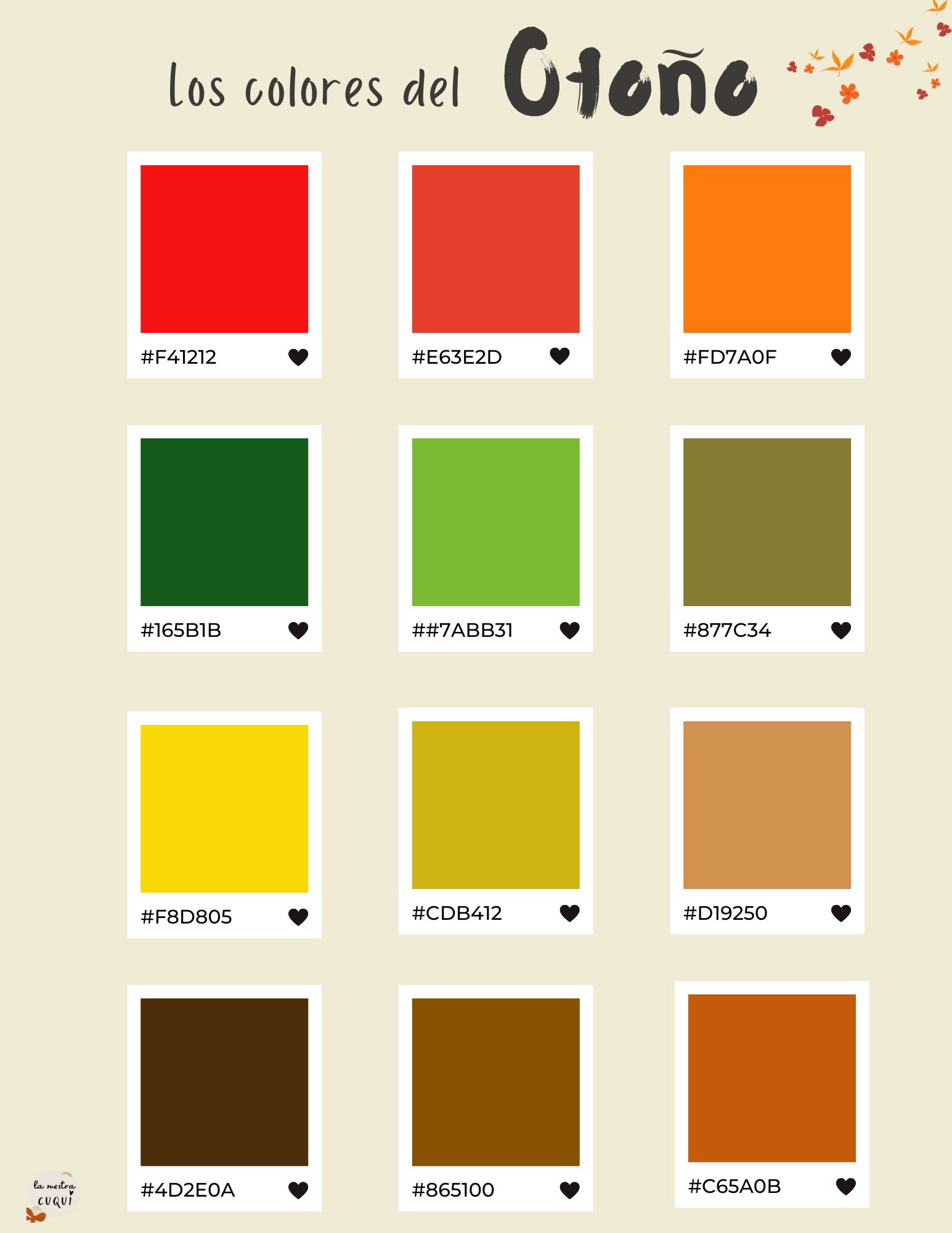 Pantone Otoño