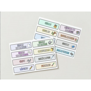 ETIQUETAS MATERIAL DE AULA