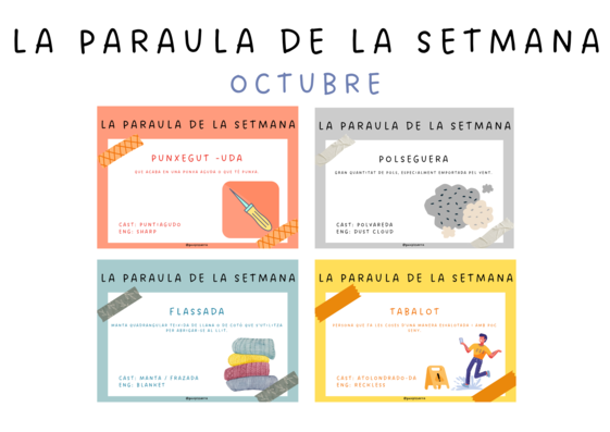 Paraula de la setmana - Octubre