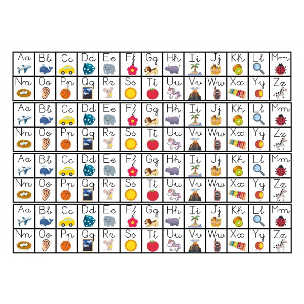 ABECEDARIS TAULA (AMB DIBUIXOS)