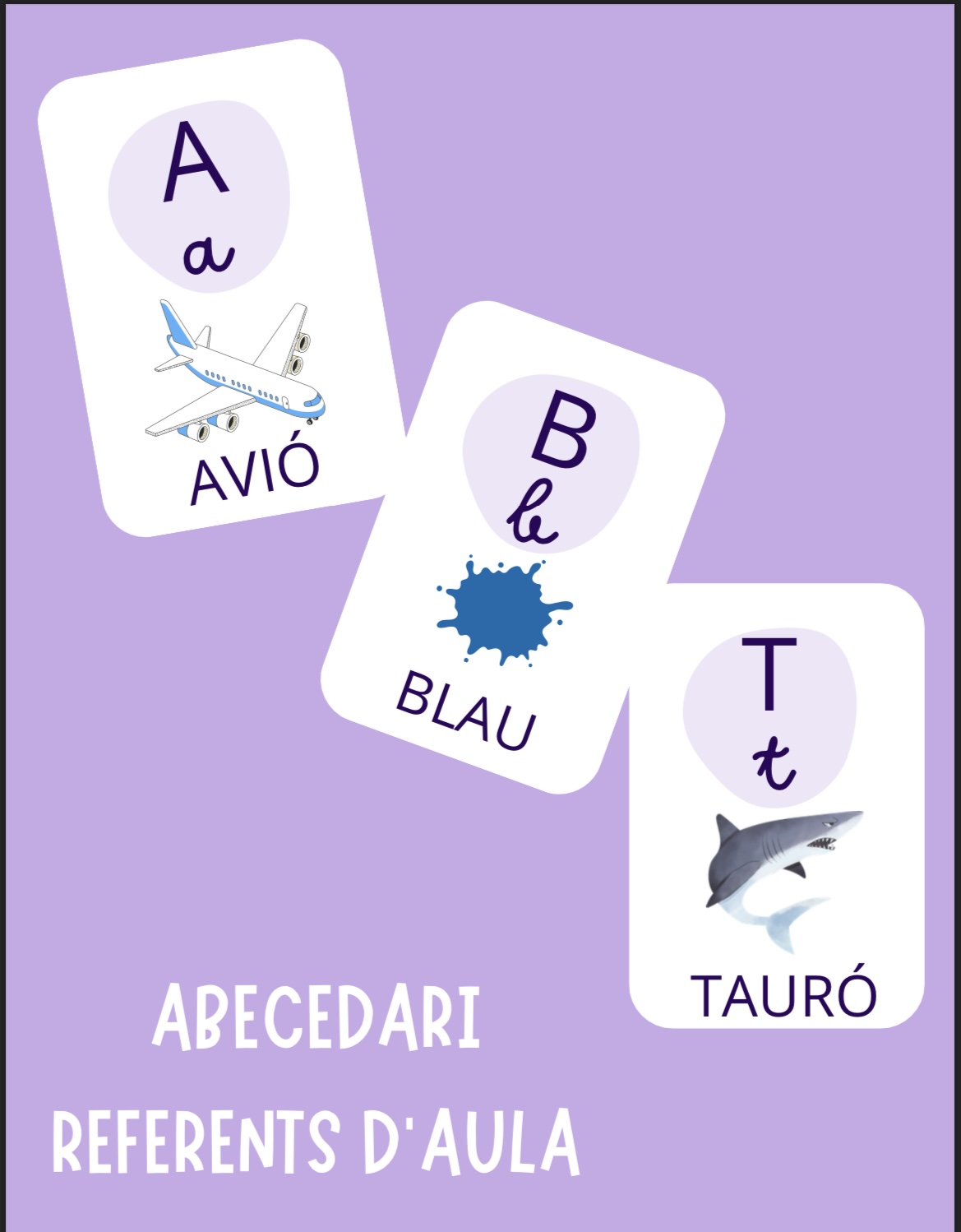 Abecedari lletra lligada i pal