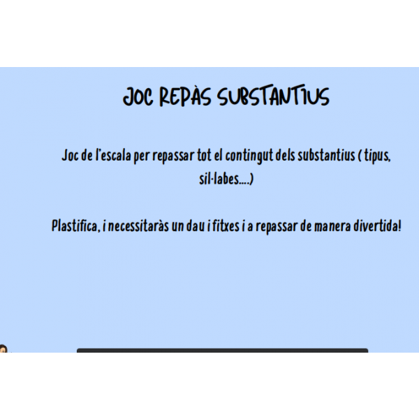 JOC REPÀS SUBSTANTIUS