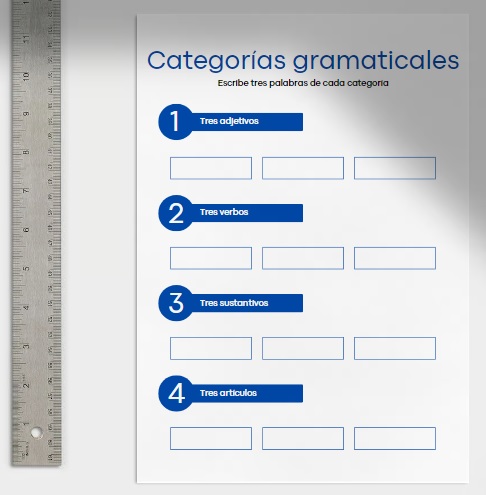 Categorías gramaticales