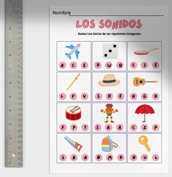 Los sonidos iniciales de las palabras