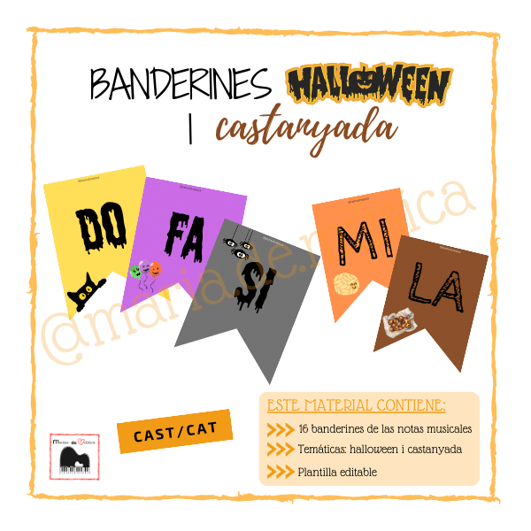 Banderines halloween-castanyada