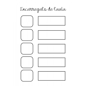 ENCARREGATS DE TAULA