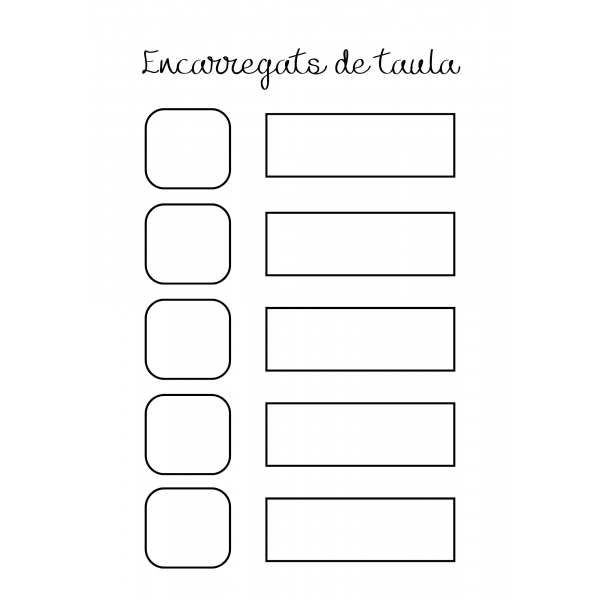 ENCARREGATS DE TAULA