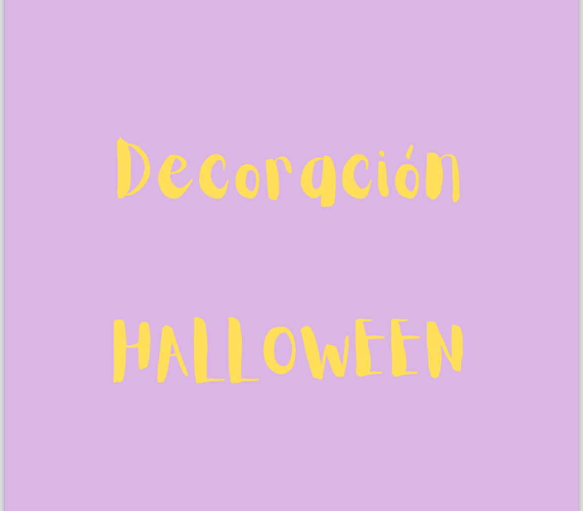 Decoración Halloween