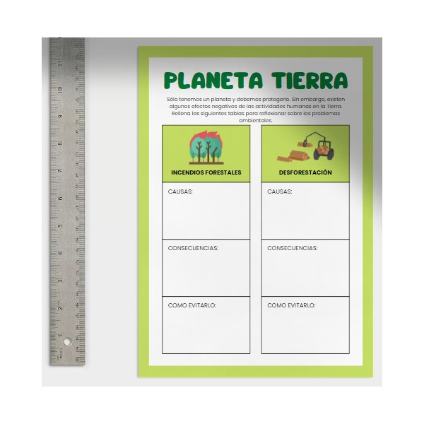 Propuestas de reflexión sobre el medio ambiente: Planeta Tierra