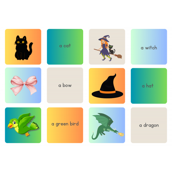 Room on the broom memory cards