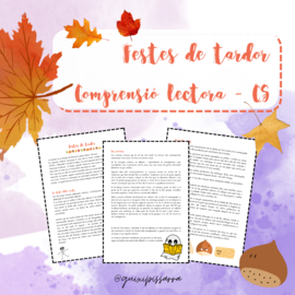 Comprensió lectora - festes de tardor