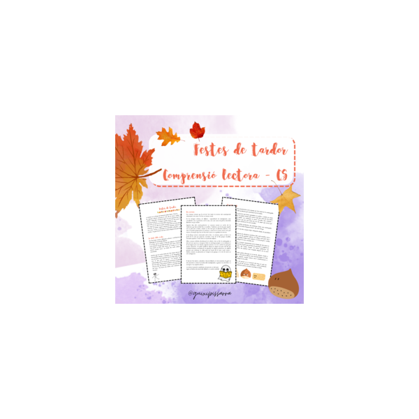 Comprensió lectora - festes de tardor