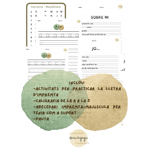 RECULL D'ACTIVITATS PER PRACTICAR L'ESCRIPTURA EN LLETRA D'IMPREMTA