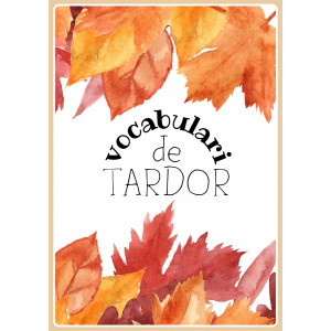 Targetes de vocabulari de TARDOR