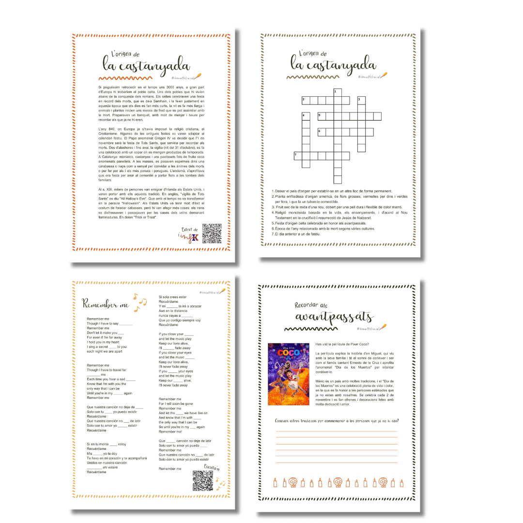 DOSSIER d'activitats "La festa de la Castanyada"