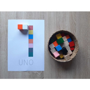 FORMAR NÚMEROS CON CUBOS