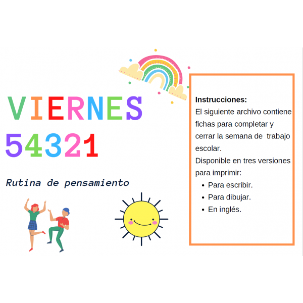 Rutina de pensamiento VIERNES 54321