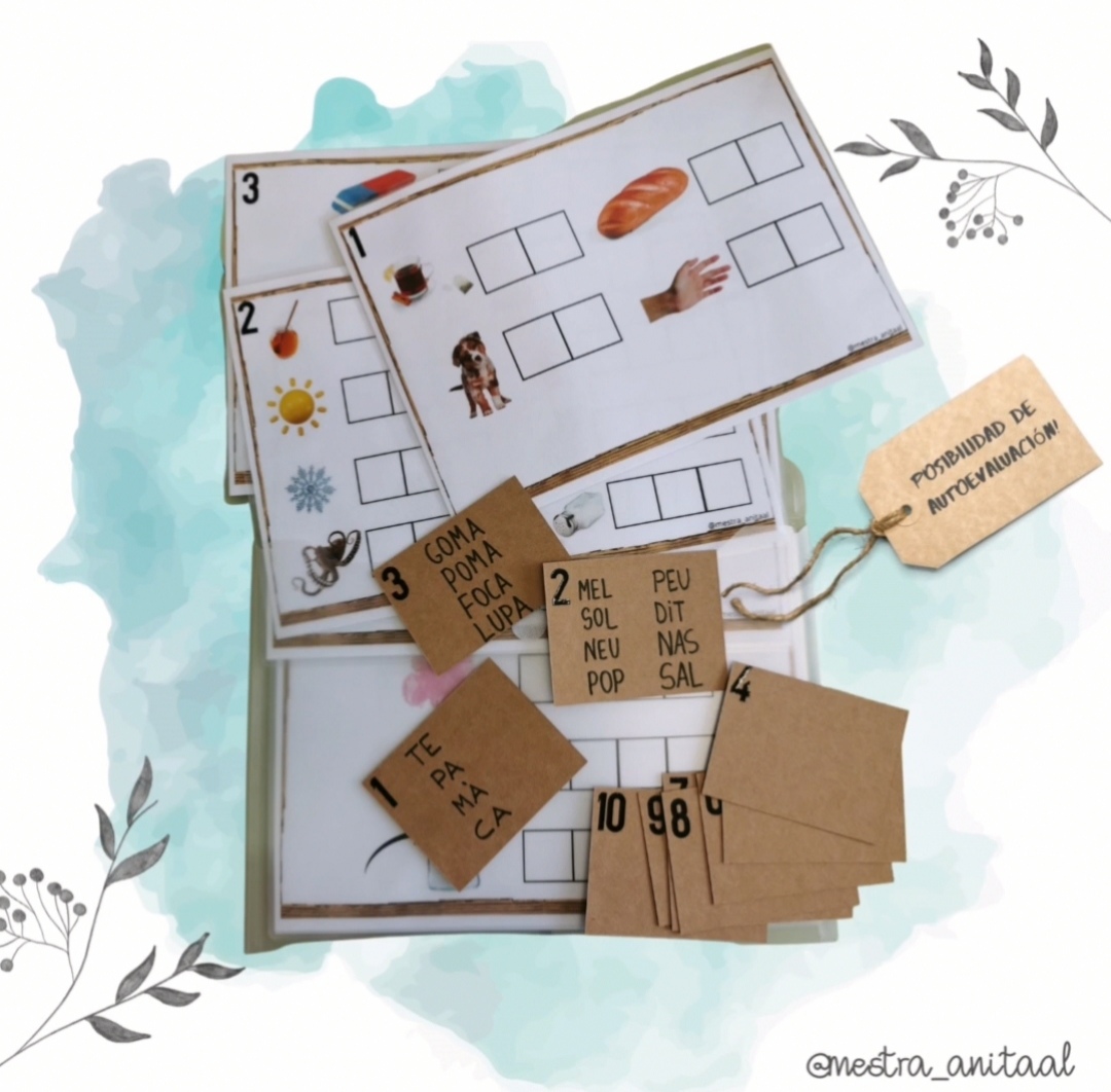 Escritura manipulativa en castellano y catalán