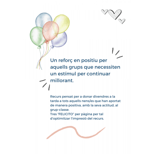 FELICITO per la seva actitud...