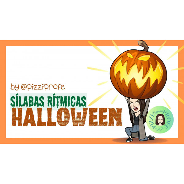 Sílabas rítmicas Halloween by @pizziprofe