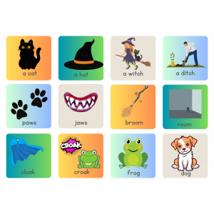 Room on the broom rhyming words