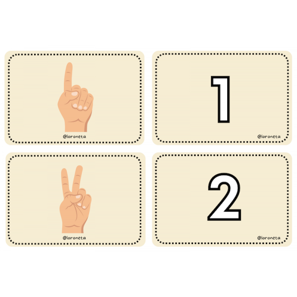 Tarjetas Numéricas 1-10