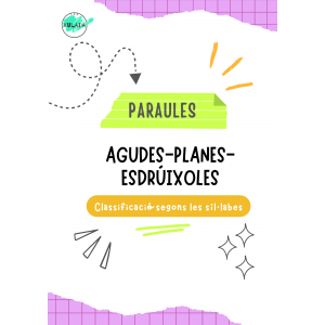Classificació de paraules (Agudes-Planes-Esdrúixoles)