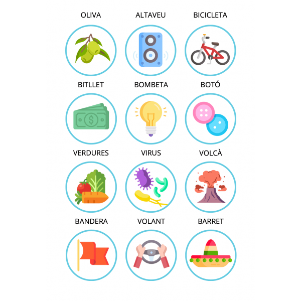 Tarjetas ortográficas - La B y la V - CAT