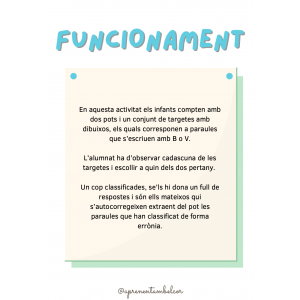 Tarjetas ortográficas - La B y la V - CAT