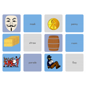 Bonfire Night / Guy Fawkes memory cards