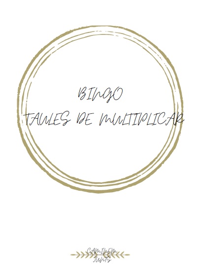 BINGO TAULES DE MULTIPLICAR CATALÀ