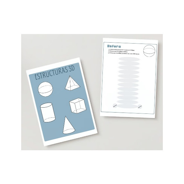 Sólidos geométricos: láminas recortables