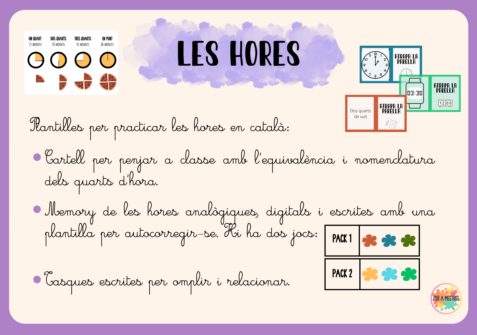 Practiquem les hores