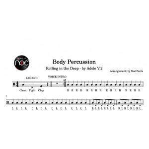 Partitura Rolling in the Deep